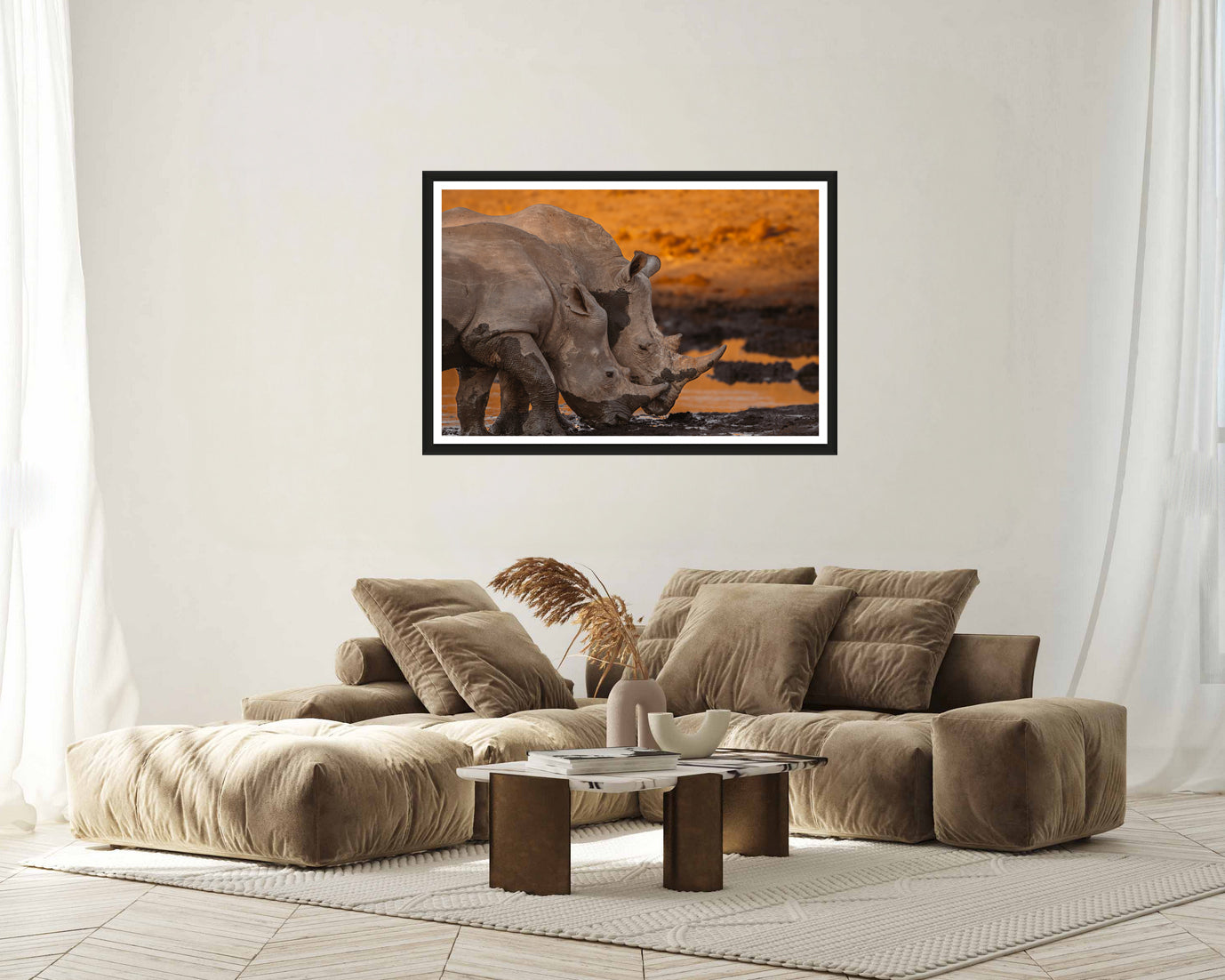 Rhino Sunset